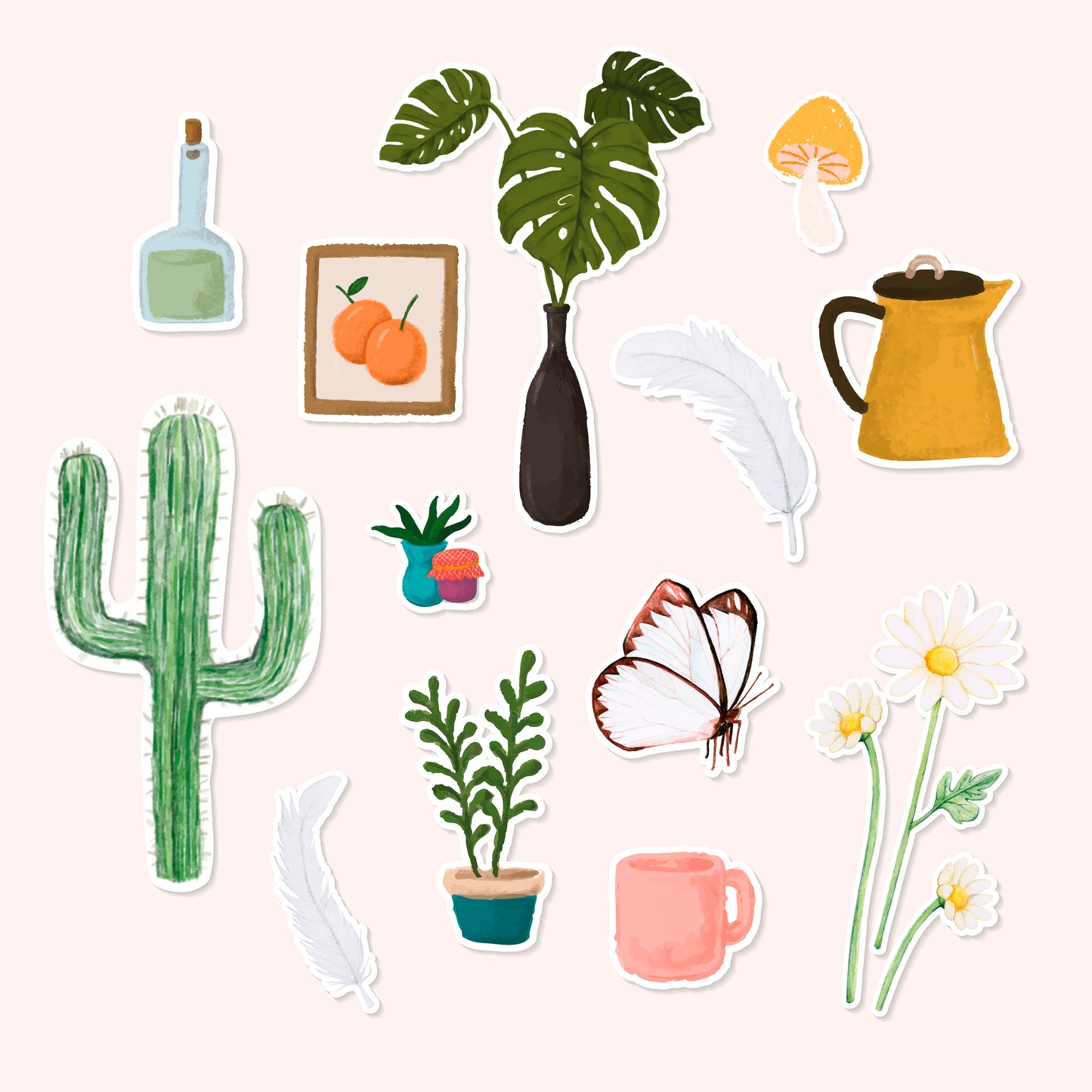 aesthetic digital planner stickers