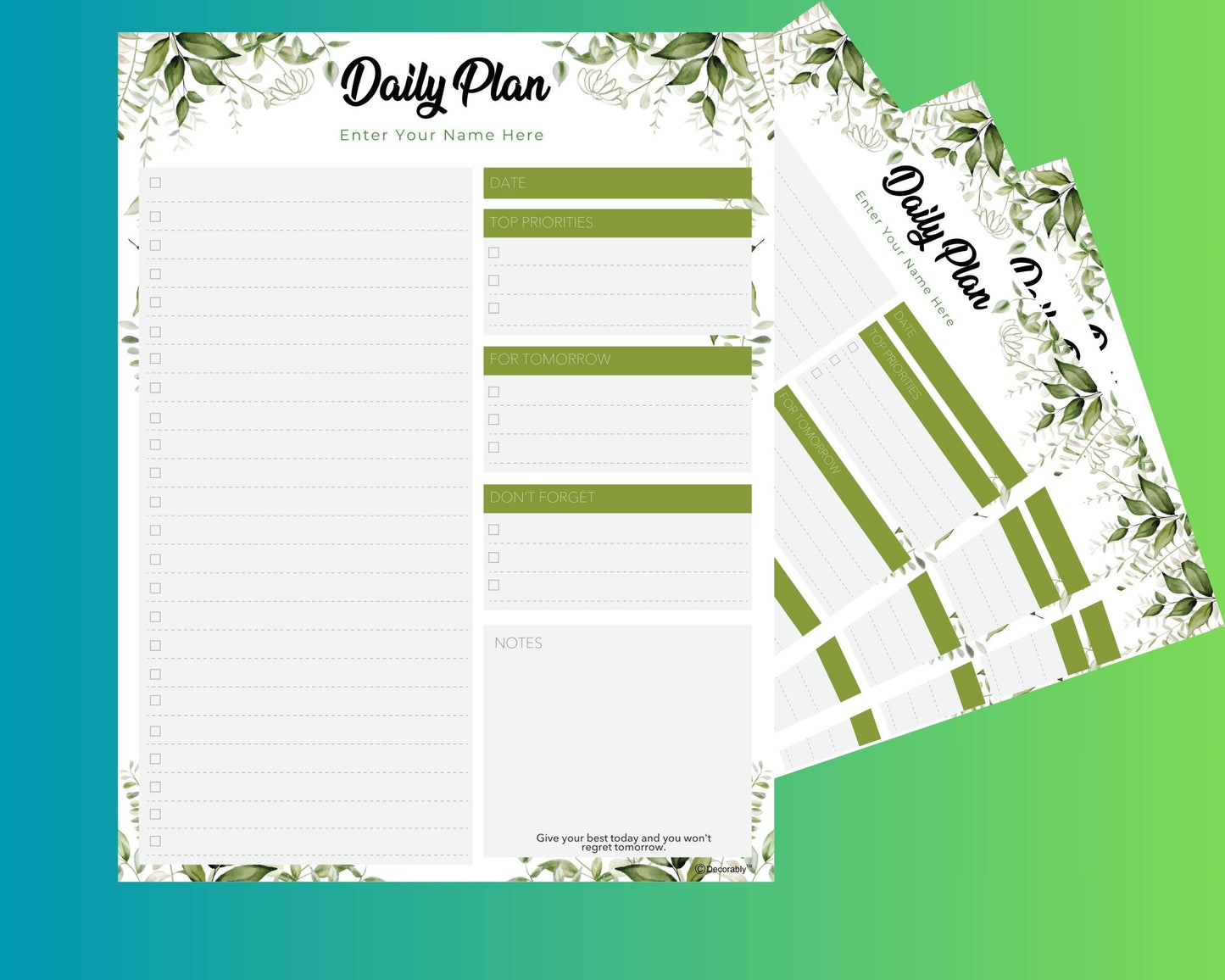 2025 daily planner