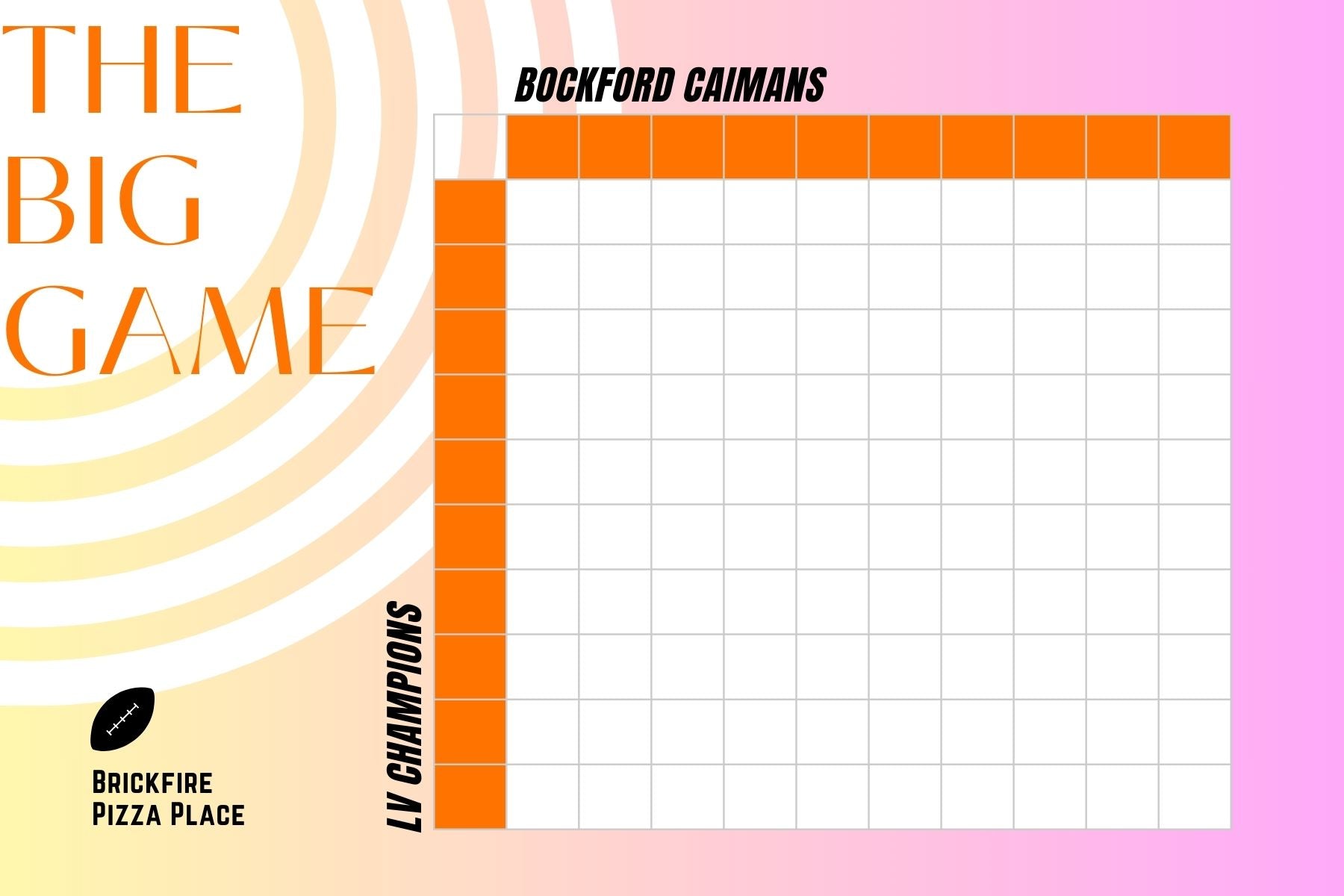 free printable football squares pdf​