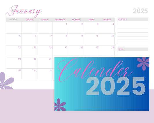 free 2025 calendar by mail