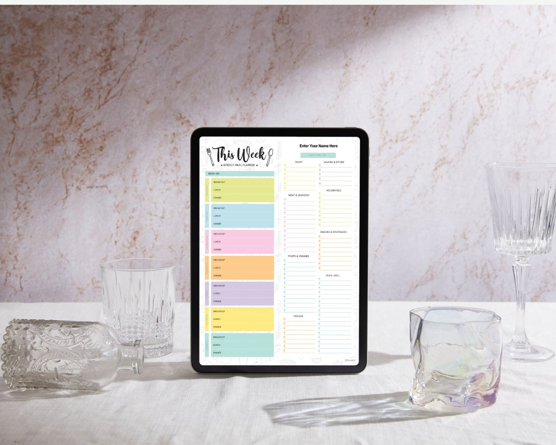 Weekly Planner with Meal Planner