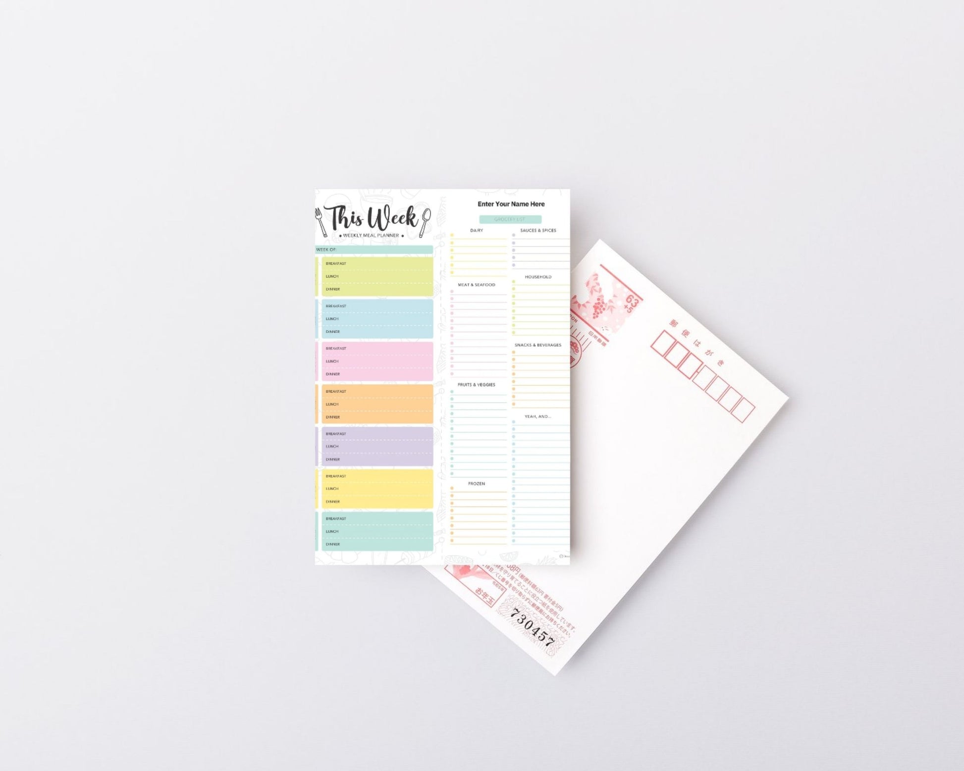 Weekly Planner with Meal Planner